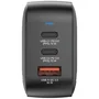 Verbatim Cargador de Pared Universal GaN 70W Mini 3 Puertos (2xUSB-C, 1xUSB-A) para Viaje - 32229